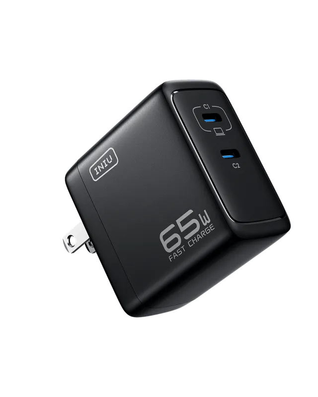 iniu-i624-65w-dual-port-gan-wall-charger-simultaneous-fast-charging-for-phones-t image 1