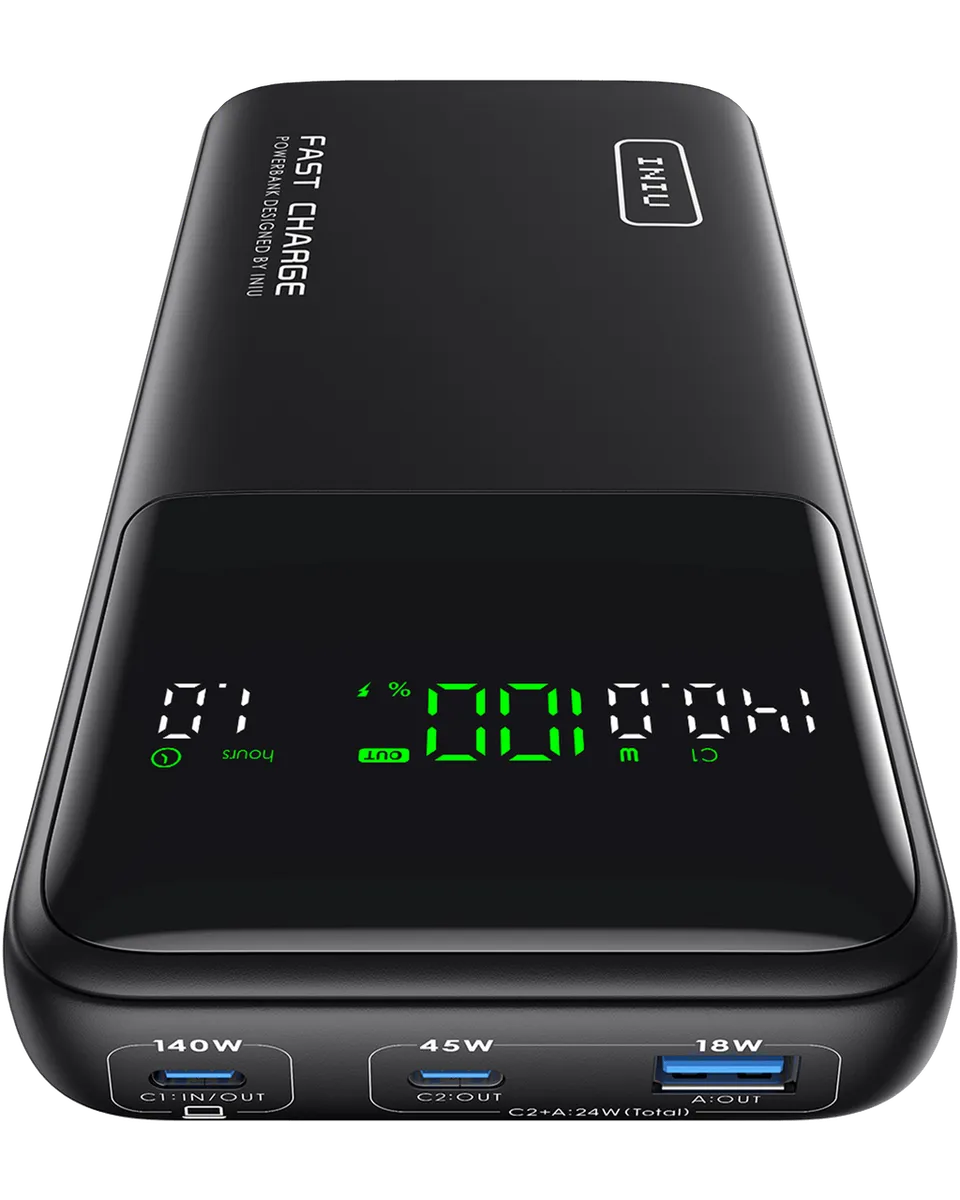 iniu-b64-powernova-140w-27-000mah-power-bank-pd-3-1-super-fast-charging-140w-max image 1