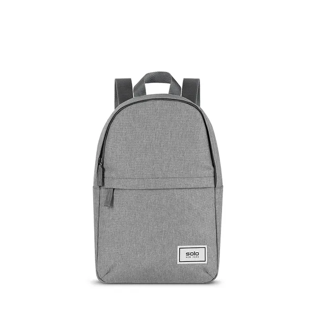 solo-new-york-re-vive-mini-backpack-recycled-pet-heathered-grey-backpack-with-ke image 1
