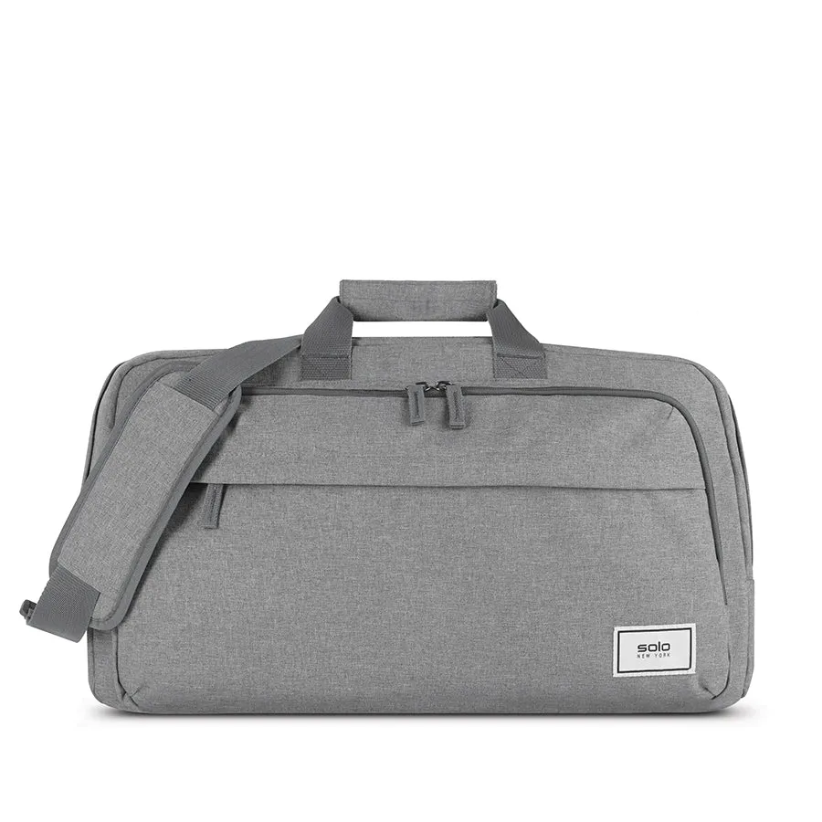 solo-new-york-re-move-duffel-recycled-pet-heathered-grey-bag-with-luggage-handle image 1