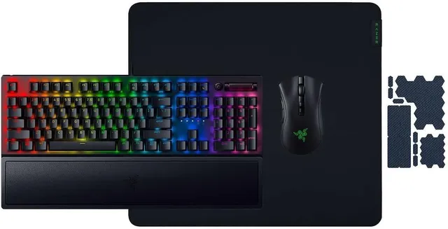 razer-heroic-bundle-v2-blackwidow-v3-green-clicky-mechanical-keyboard-deathadder image 1