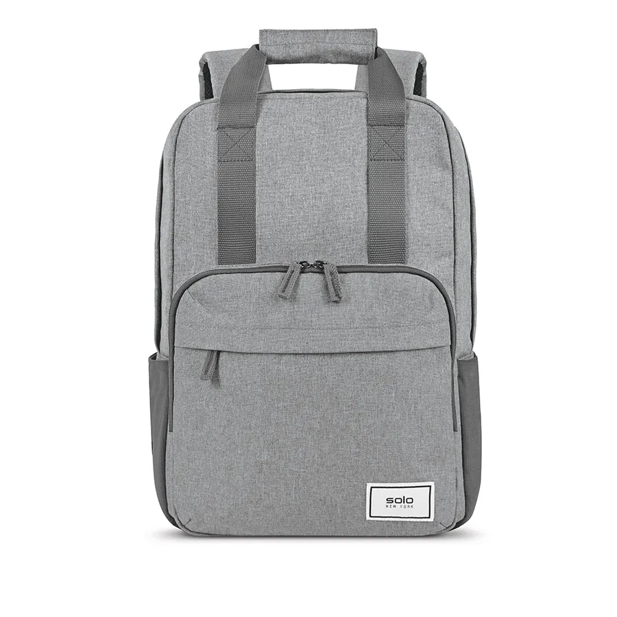solo-new-york-re-claim-backpack-15-6-inch-laptop-recycled-pet-heathered-grey image 1