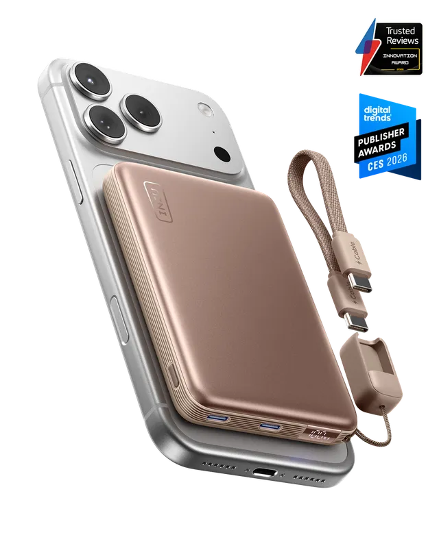 iniu-snapgo-air-10000mah-magnetic-power-bank-qi2-2-25w-wireless-45w-usb-c-gocord image 1