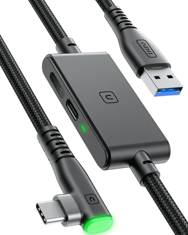 iniu-di401-16ft-vr-high-speed-transfer-link-cable-usb-a-to-usb-c-flyweave-braide image 1
