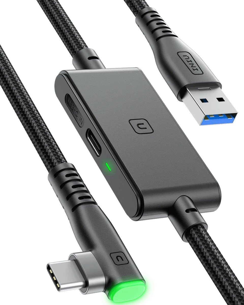 iniu-di401-16ft-vr-high-speed-transfer-link-cable-usb-a-to-usb-c-flyweave-braide image 1