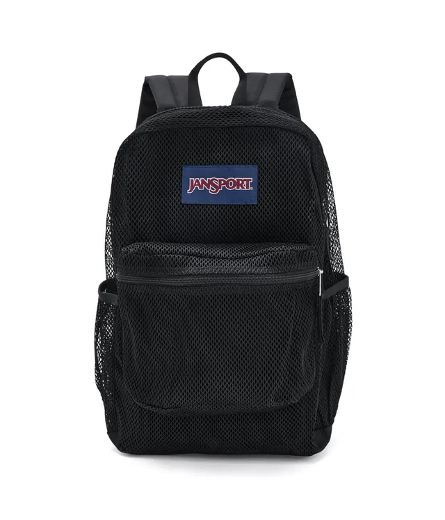 jansport-eco-mesh-backpack-red-tape-black-semi-transparent-17-x-12-5-x-6-recycle image 1
