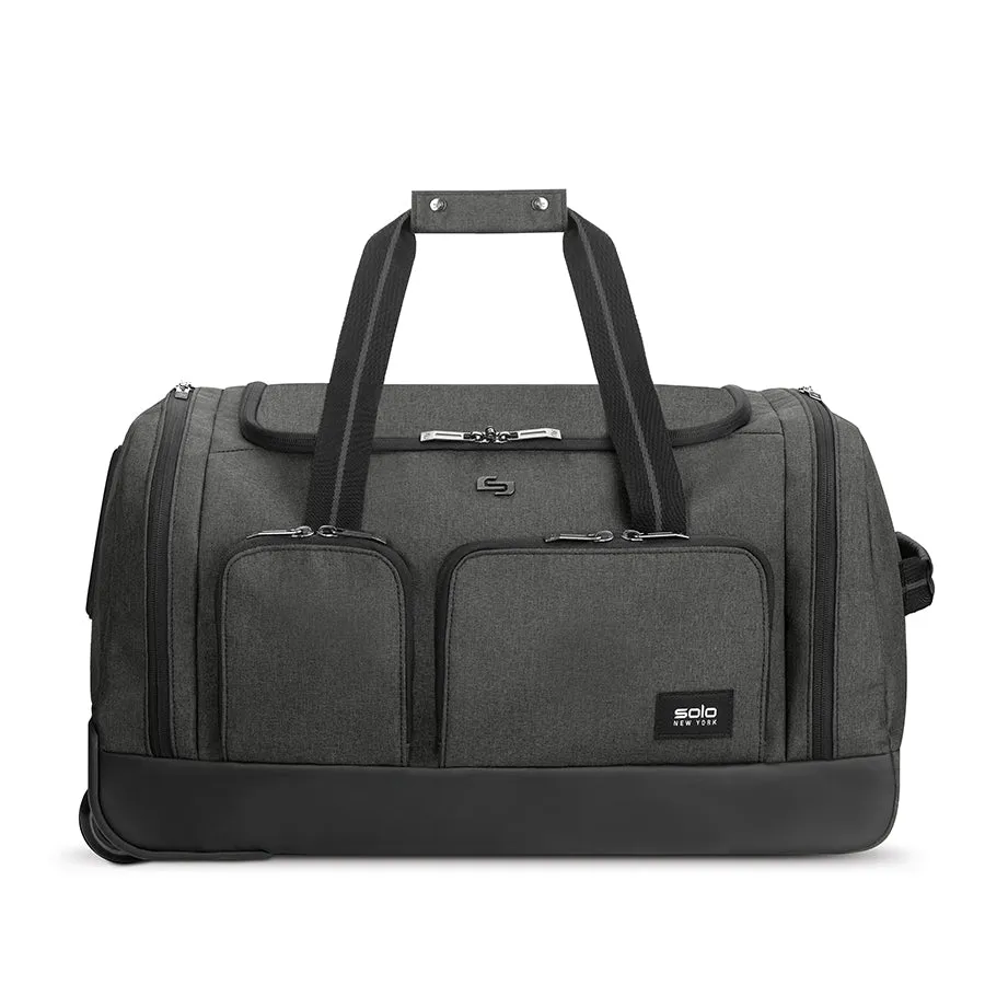 solo-new-york-leroy-rolling-duffel-carry-on-wheeled-duffel-with-telescoping-hand image 1