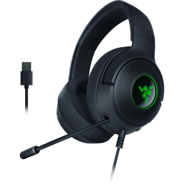 razer-kraken-v3-x-wired-usb-gaming-headset-285g-lightweight-triforce-40mm-driver image 1