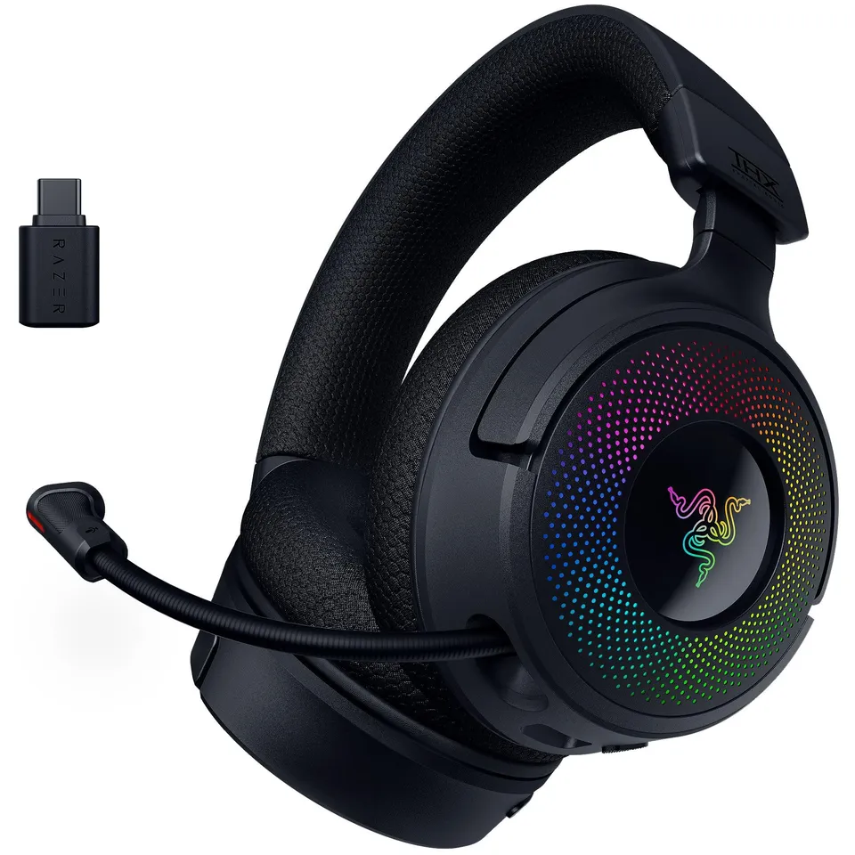 razer-kraken-v4-wireless-gaming-headset-triforce-titanium-40mm-drivers-hyperspee image 1