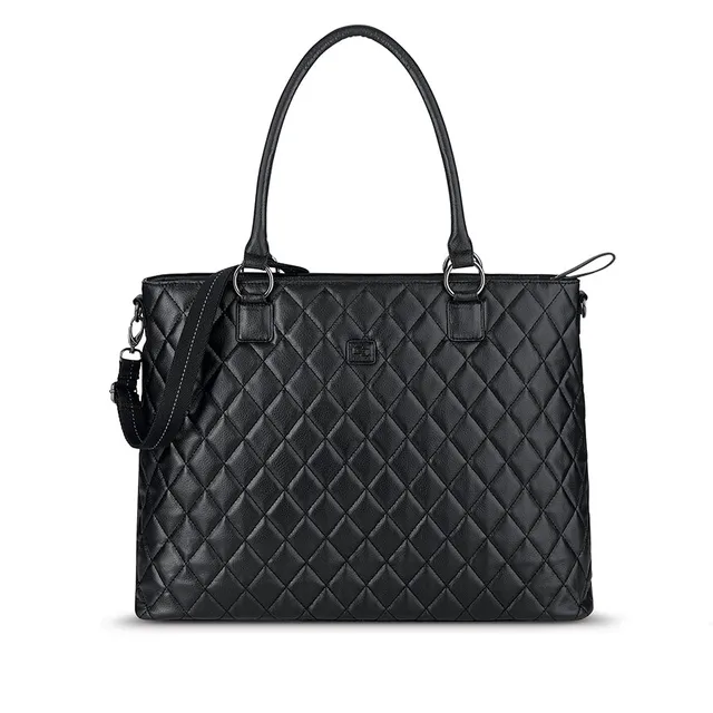 solo-new-york-waldorf-tote-vinyl-work-tote-with-padded-15-6-laptop-compartment image 1