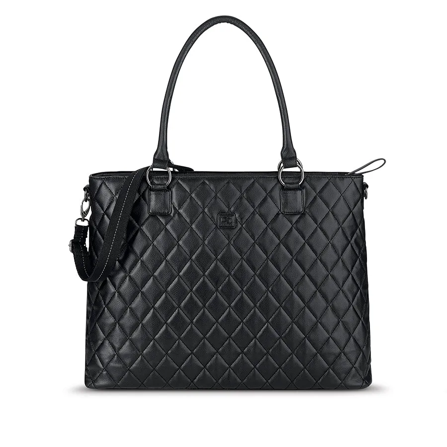 solo-new-york-waldorf-tote-vinyl-work-tote-with-padded-15-6-laptop-compartment image 1