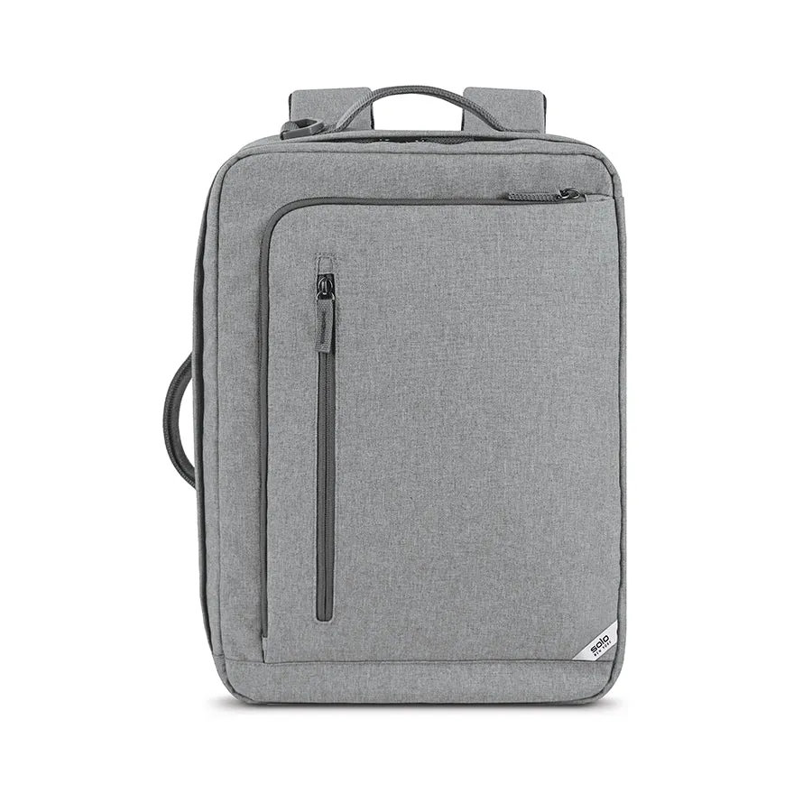 solo-new-york-re-utilize-backpack-briefcase-recycled-pet-hybrid-hideaway-backpac image 1