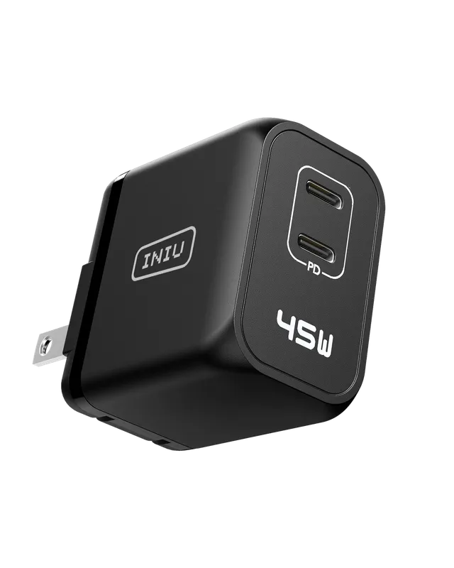 iniu-i622-45w-dual-port-gan-wall-charger-foldable-plug-usb-c-fast-charging-for-i image 1