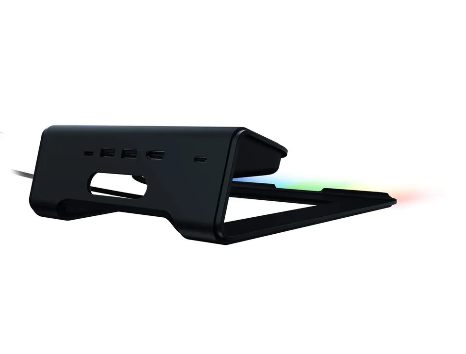 razer-laptop-stand-chroma-v2-usb-c-hub-laptop-stand-with-4k-hdmi-2-usb-a-100w-pd image 1