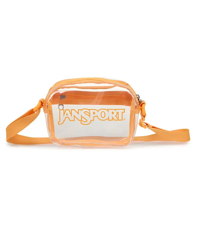 jansport-clear-crossbody-bag-orange-soda-stadium-approved-transparent-everyday-c image 1