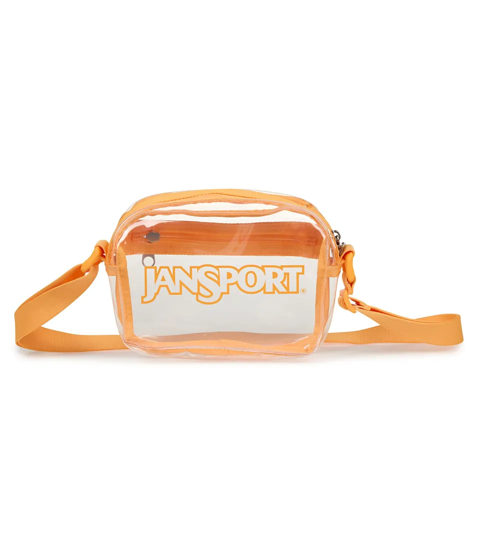 jansport-clear-crossbody-bag-orange-soda-stadium-approved-transparent-everyday-c image 1
