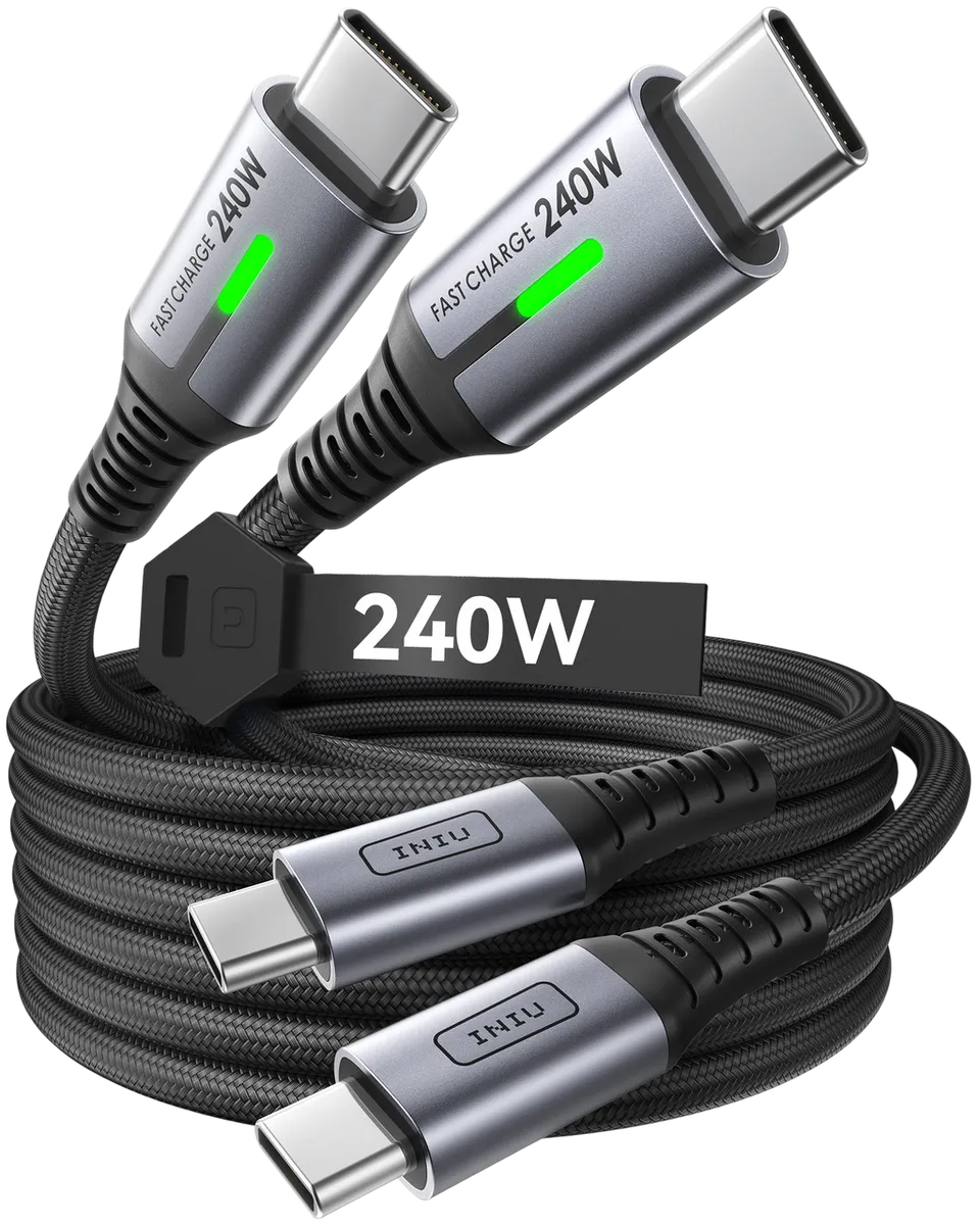 iniu-d7cc-240w-usb-c-to-c-fast-charging-cable-6-6ft-2-pack-pd-fast-charge-for-ip image 1