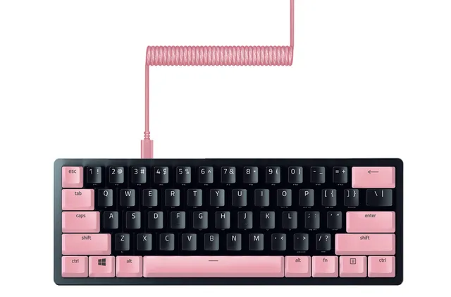 razer-huntsman-mini-60-gaming-keyboard-clicky-optical-black-pbt-keycap-coiled-ca image 1