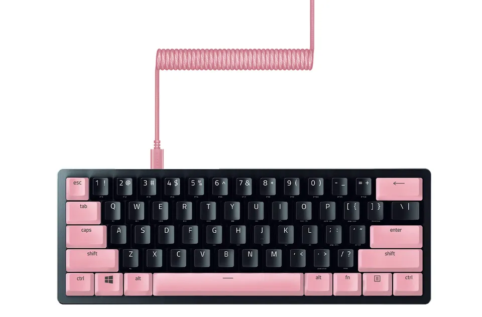 razer-huntsman-mini-60-gaming-keyboard-clicky-optical-black-pbt-keycap-coiled-ca image 1