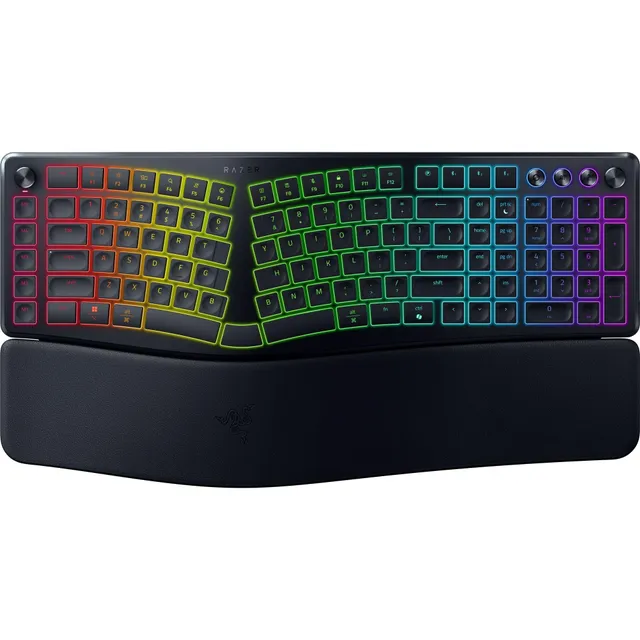 razer-pro-type-ergo-wireless-split-ergonomic-keyboard-adjustable-tilt-wrist-rest image 1