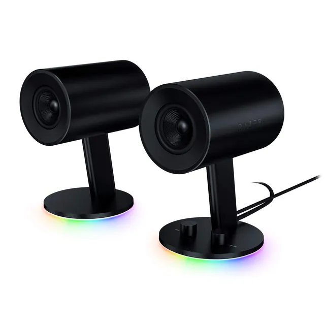 razer-nommo-chroma-2-0-pc-gaming-speakers-custom-woven-3-glass-fiber-drivers-rea image 1