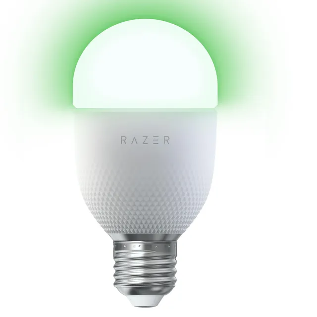 razer-aether-light-bulb-chroma-rgb-smart-led-bulb-e26-9w-800-lumens-matter-bluet image 1