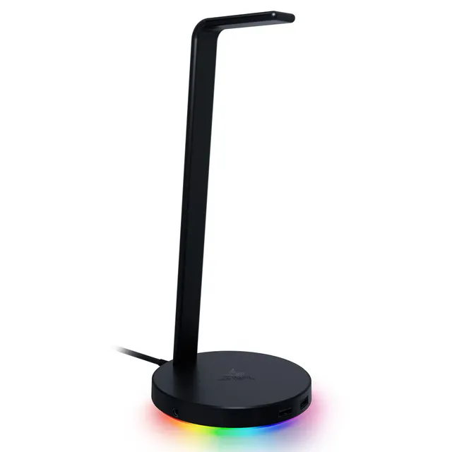 razer-base-station-v2-chroma-headphone-stand-black-rgb-lighting-usb-3-1-charging image 1