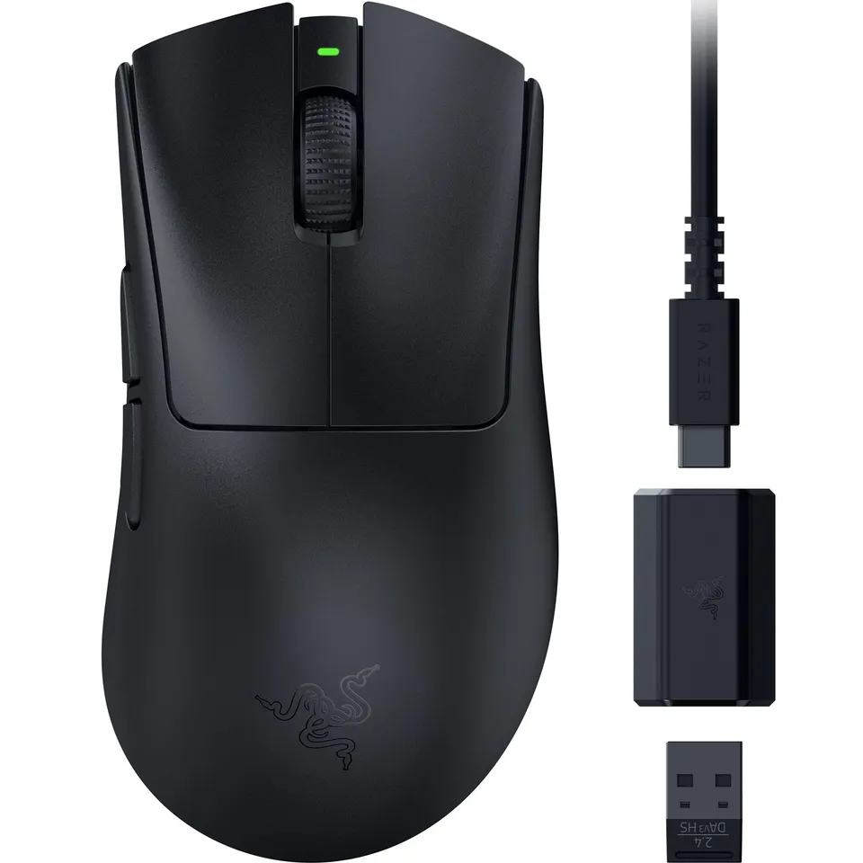 razer-deathadder-v3-hyperspeed-wireless-gaming-mouse-55g-lightweight-26k-focus-x image 1