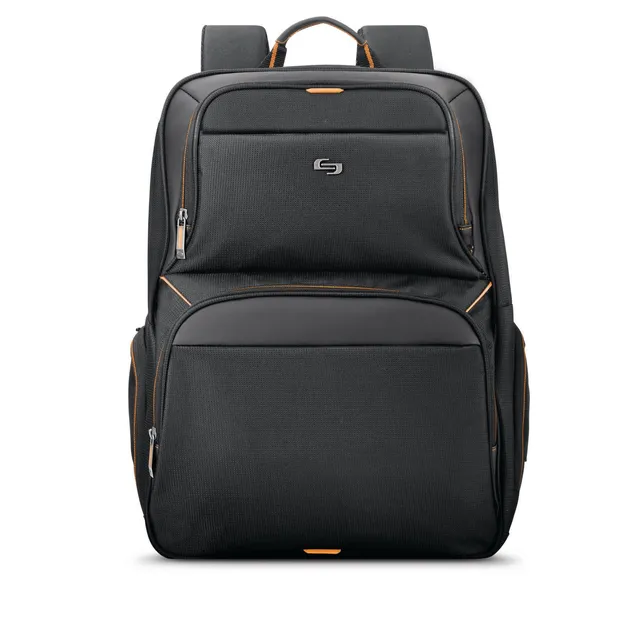 solo-new-york-ambition-travel-backpack-27l-padded-17-3-laptop-backpack-with-lugg image 1
