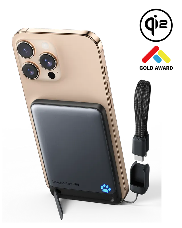 iniu-snapgo-p71-qi2-15w-magsafe-compatible-magnetic-power-bank-slimmest-5-000mah image 1