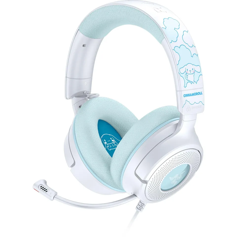 razer-kraken-v4-x-wired-gaming-headset-cinnamoroll-edition-triforce-40mm-drivers image 1