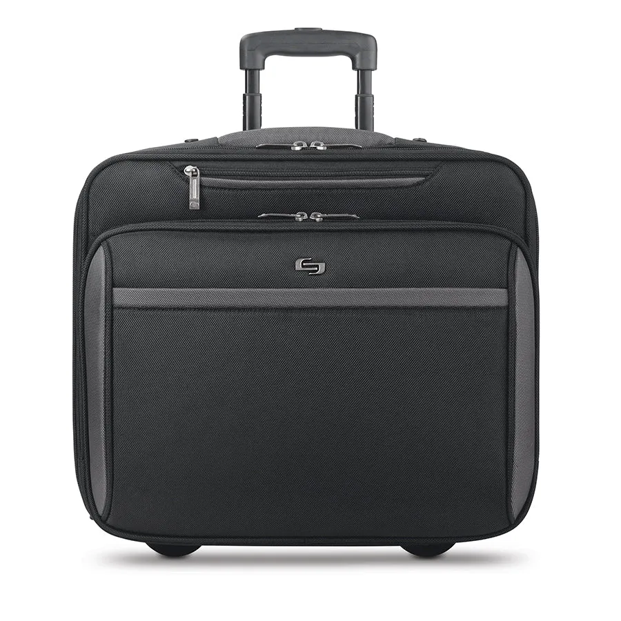 solo-new-york-west-side-checkpoint-friendly-rolling-overnighter-case-with-16-lap image 1