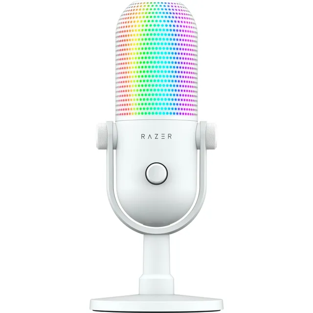 razer-seiren-v3-chroma-32-bit-dsp-usb-c-condenser-microphone-for-pc-white-ai-aud image 1