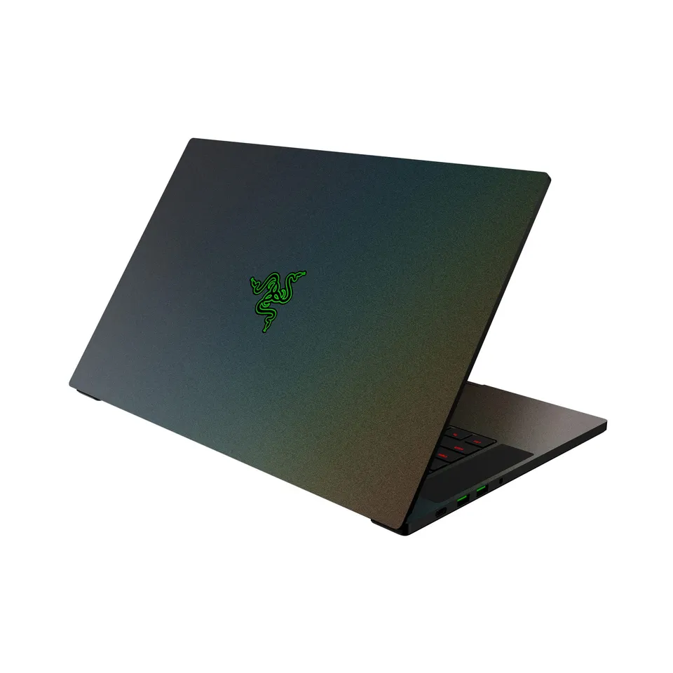 razer-skin-blade-15-full-wrap-vinyl-laptop-skin-satin-flip-grey-3m-cast-vinyl image 1