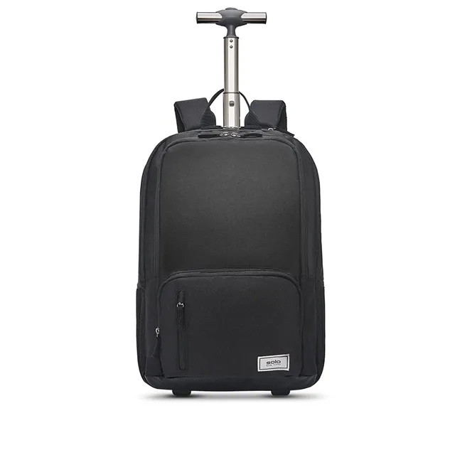 solo-new-york-bleecker-recycled-rolling-backpack-15-6-laptop-backpack-to-roller- image 1
