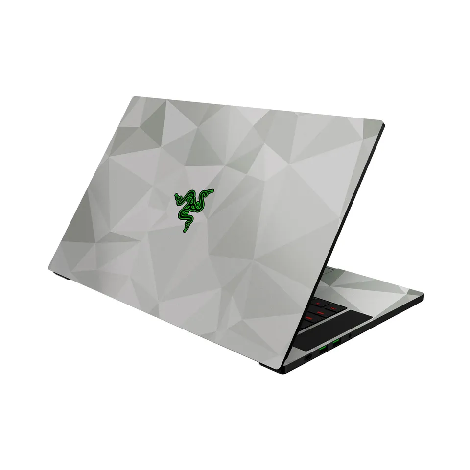 razer-skin-blade-15-full-wrap-vinyl-laptop-skin-geometric-mercury-3m-cast-vinyl image 1