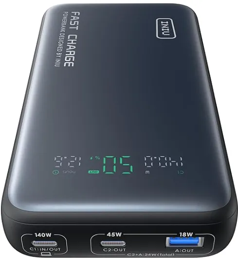 iniu-140w-25000mah-power-bank-smallest-tsa-compliant-pd-3-1-fast-charging-portab image 1