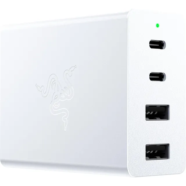 razer-usb-c-130w-gan-charger-4-port-2x-usb-c-2x-usb-a-fast-charging-power-adapte image 1