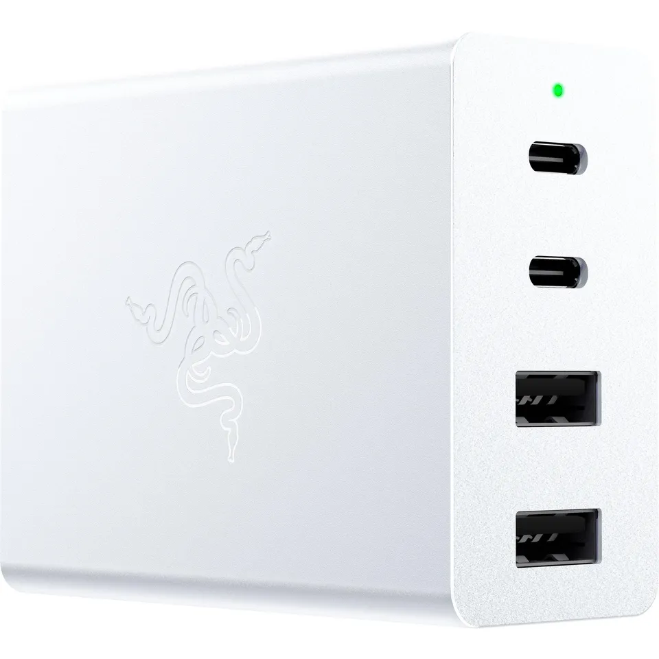 razer-usb-c-130w-gan-charger-4-port-2x-usb-c-2x-usb-a-fast-charging-power-adapte image 1