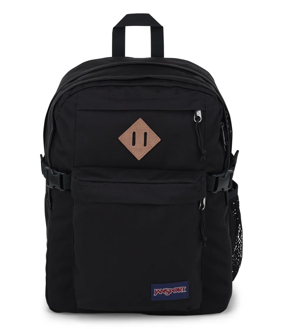 jansport-main-campus-backpack-black-large-travel-or-work-backpack-with-15-inch-l image 1