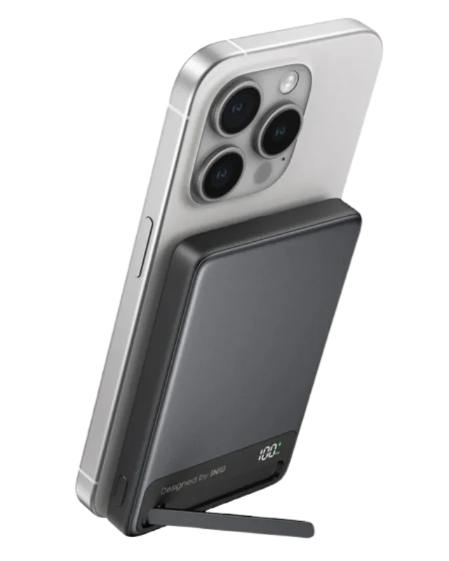 iniu-qi2-magnetic-10000mah-slimmest-portable-power-bank-with-15w-wireless-and-45 image 1