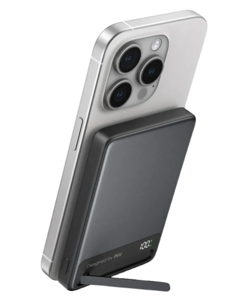 iniu-qi2-magnetic-10000mah-slimmest-portable-power-bank-with-15w-wireless-and-45 image 1