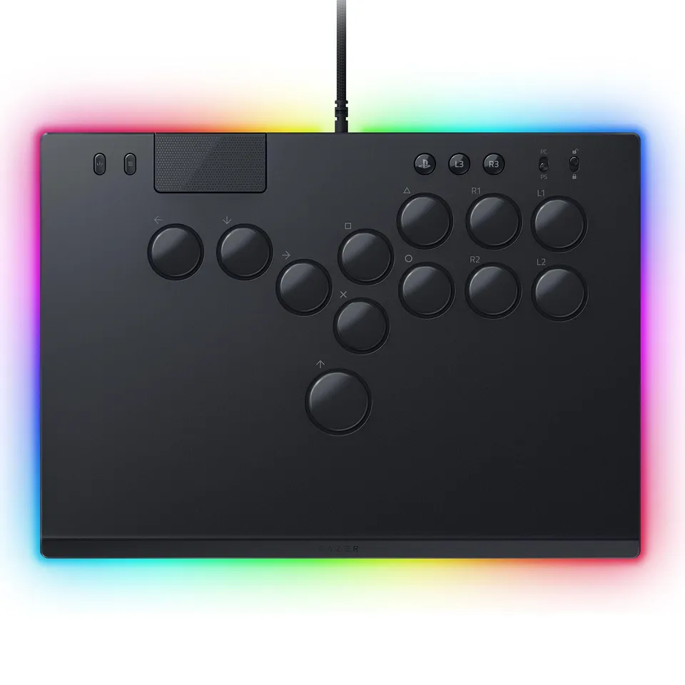 razer-kitsune-all-button-arcade-fighting-game-controller-ps5-pc-low-profile-opti image 1