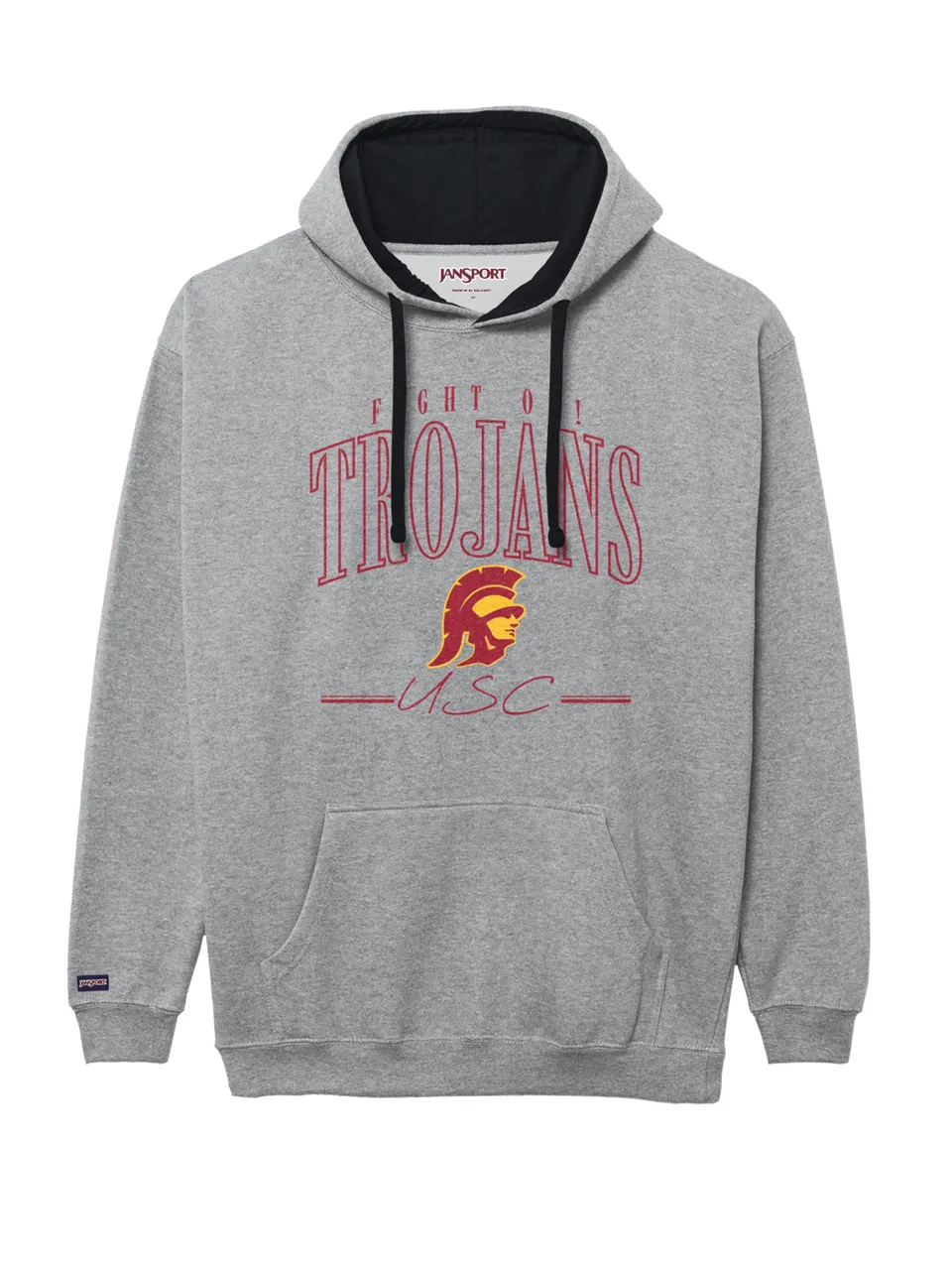 jansport-ncaa-rival-colorblock-hood-officially-licensed-unisex-fleece-pullover-h image 1
