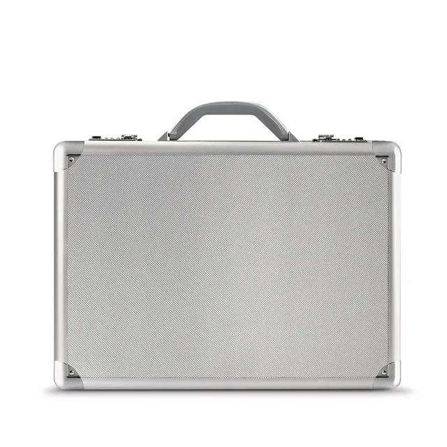 solo-new-york-fifth-avenue-attach-aluminum-hard-sided-briefcase-with-dual-combin image 1