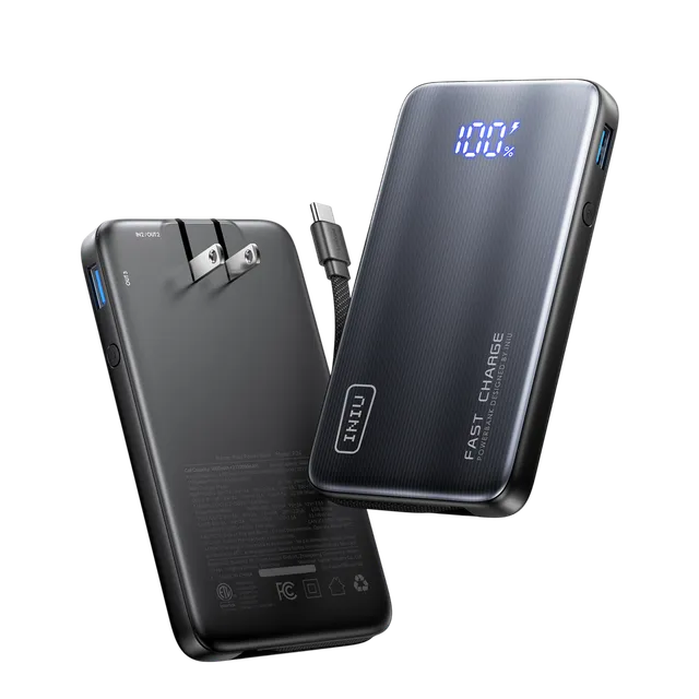 iniu-multi-p24-45w-10000mah-3-in-1-power-bank-with-foldable-wall-charger-and-bui image 1