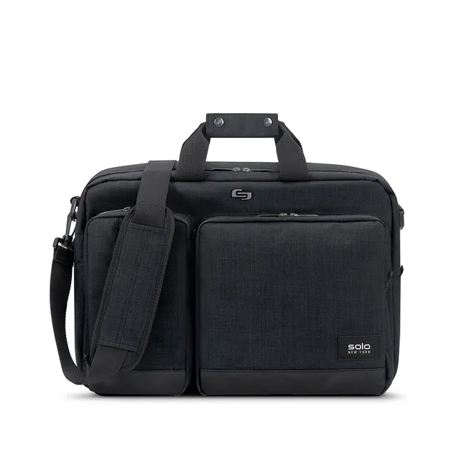 solo-new-york-duane-hybrid-briefcase-backpack-converts-briefcase-to-backpack-pad image 1
