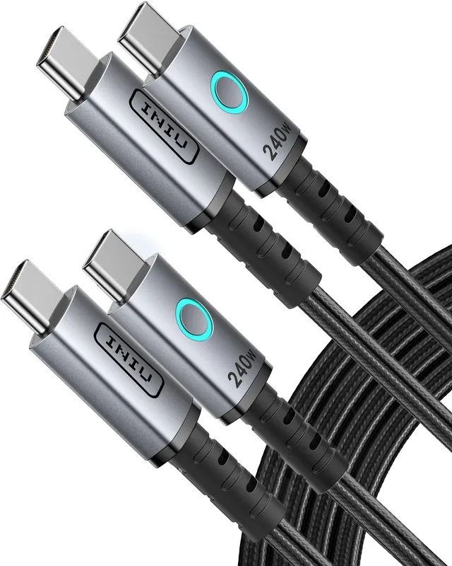 iniu-240w-usb-c-to-usb-c-fast-charging-cable-6-6ft-2-pack-with-e-marker-chip image 1