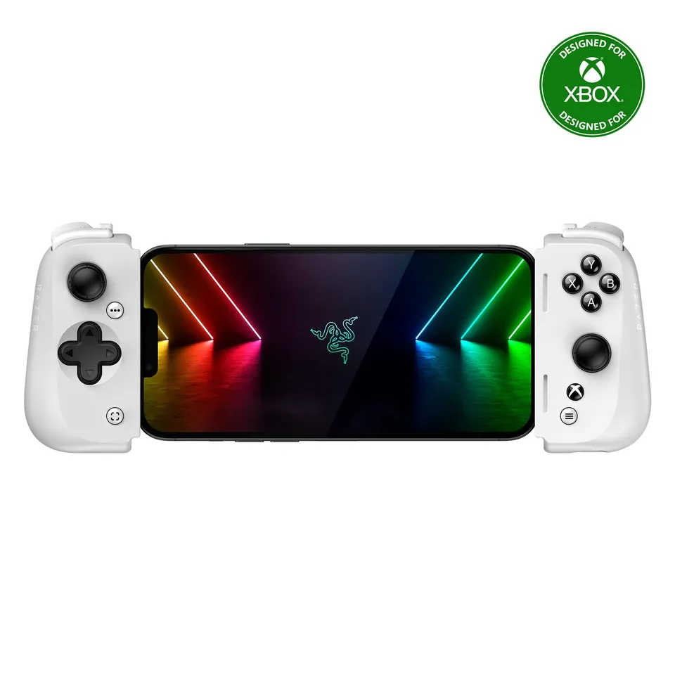 razer-kishi-v2-mobile-gaming-controller-for-iphone-lightning-xbox-edition-white- image 1