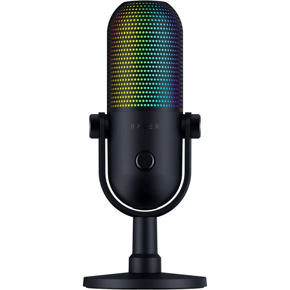 razer-seiren-v3-chroma-rgb-usb-condenser-microphone-with-stream-reactive-lightin image 1
